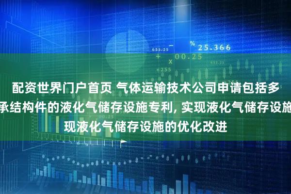 配资世界门户首页 气体运输技术公司申请包括多边形载荷支承结构件的液化气储存设施专利, 实现液化气储存设施的优化改进